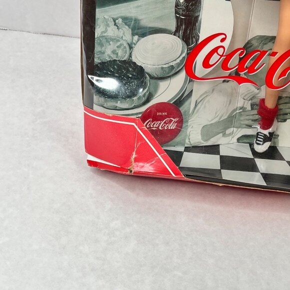 Coca-Cola 1999 Barbie Collector Edition Doll In Red Gingham Dress box damaged - Picture 4 of 8